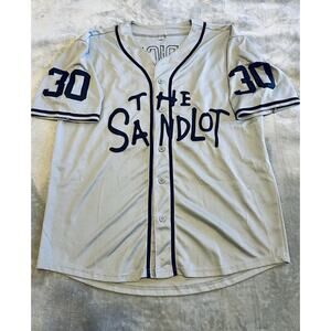 The Sandlot Benny "The Jet" Rodriguez #30 Gray Jersey Adult Medium